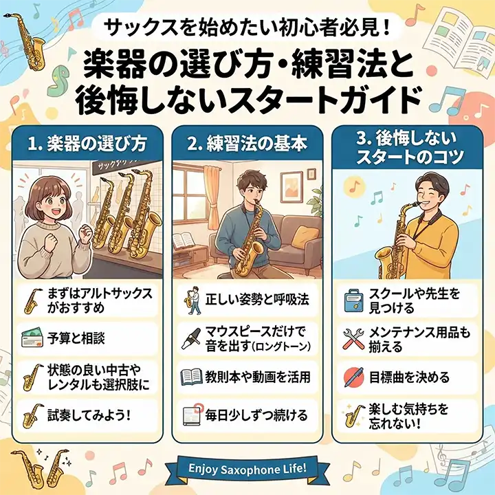 サックス楽器の選び方